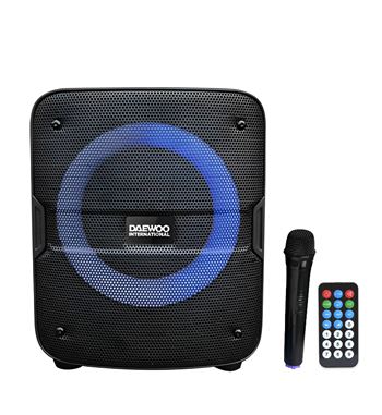 Daewoo altavoz karaoke bluetooth con led circular dsk-388 - DSK-388