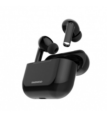 Daewoo auriculares inalámbricos bluetooth 5.3 negro 40mah/500mah dw2001 - DW-2001