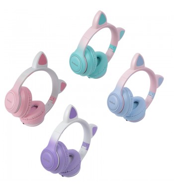 Kooltech auriculares casco inalámbricos infantil cats luz rgb cph-338 - CPH-338
