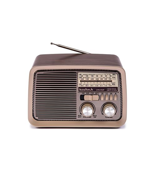 Kooltech radio clásica am/fm/sw usb batería ac/dc cpr-pop - CPR-POP