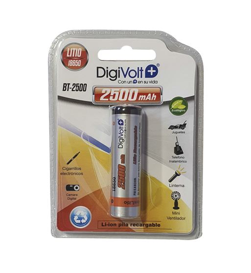 Digivolt pila litio recargable 2500mah 18650 bt-2500 - BT-2500