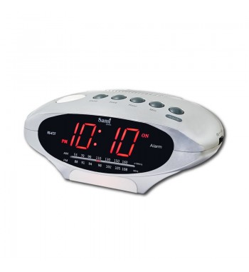 Sami radio reloj am/fm analógico dígitos led rojo 0.9" c/ linterna rs-4737 - RS-4737-1