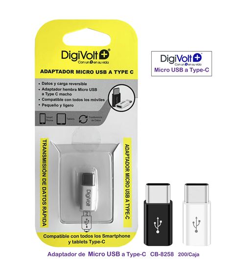 Digivolt adaptador micro usb a tipo c cb-8258 - CB-8258