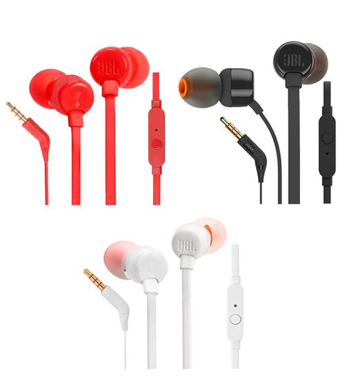 Jbl auricular intra-aural con micrófono t110 - T110_B00