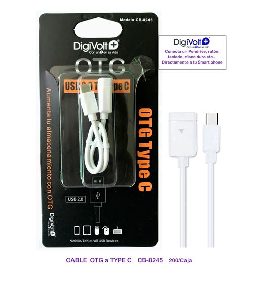 Digivolt cable tipo c a otg cb-8245 - CB-8245
