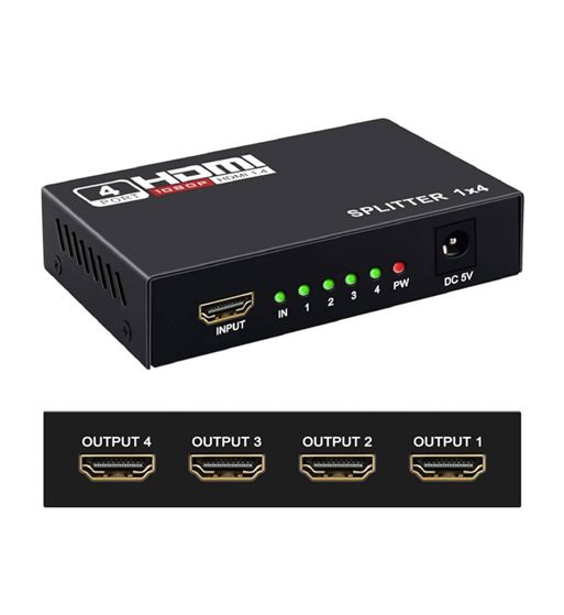 Hdmi splitter 1 entrada 4 salidas 1920x1080 divisor hdmi wf040 - WF040