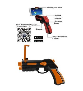 Air gun soporte para móvil forma pistola para juegos - AR-GUN