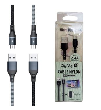 Digivolt cable micro usb a usb nylon 2.4a cb-8263 - CB-8263