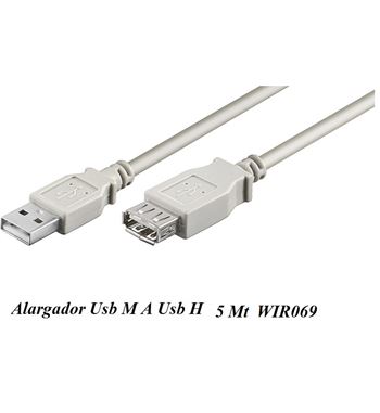 Cable usb alargador usb m a usb h 5 m wir069 - WIR069