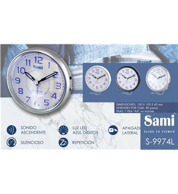 Sami despertador analógico silencio s-9974 - S-9974