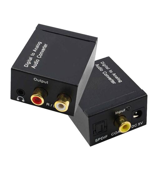 Convertidor de digital fibra optica a audio 2 rca wf053 - WF053_B00