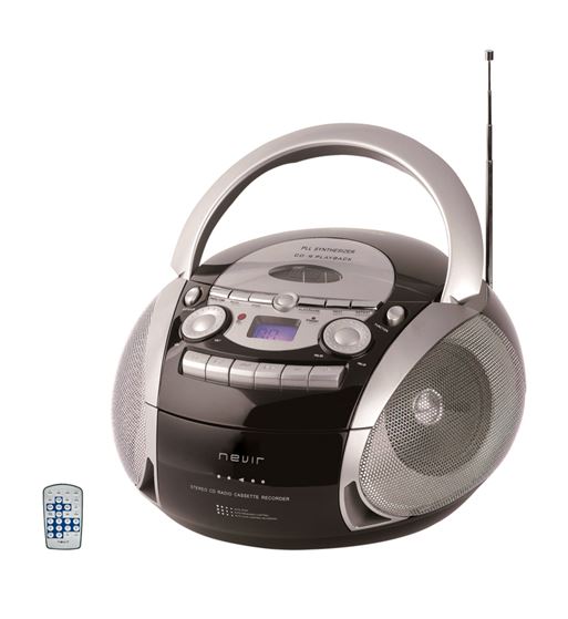 Nevir radio cd cassete usb con mando a distancia nvr-482 - NVR-482_PLATA