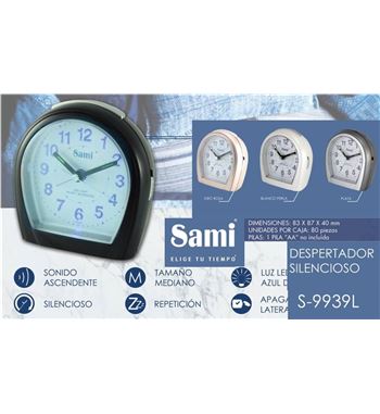 Sami despertador analógico silencio sonido campana s-9973 - S-9939L