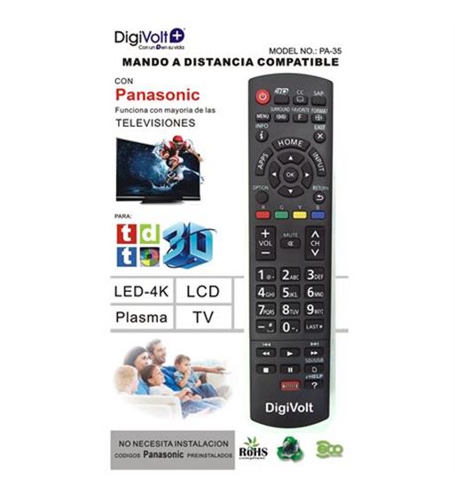 Digivolt mando universal para panasonic pa-35 - PA-35