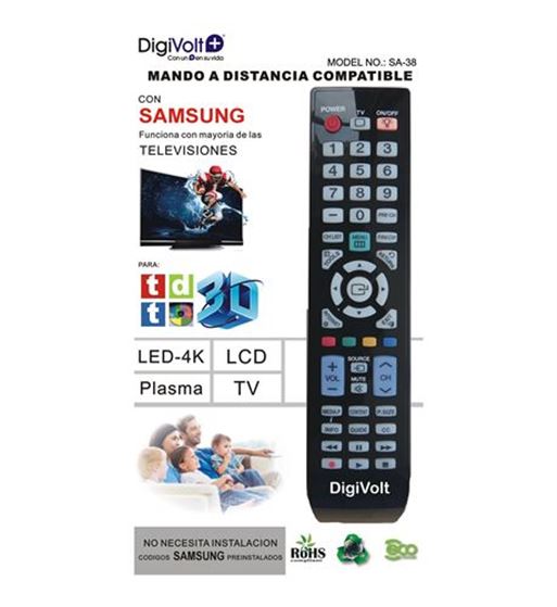 Digivolt mando universal para samsung sa-38 - SA-38