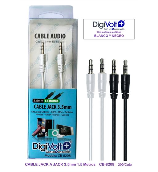 Digivolt cable audio jack 3.5 a jack 3.5 1.5mt cb-8208 - CABLE CB-8208