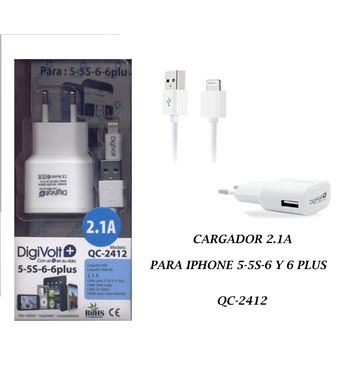 Digivolt cargador iphone 2100 mah 220v qc-2412 - QC-2412