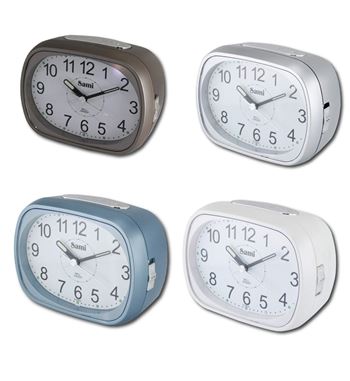 Sami despertador analógico campana ovalado silencioso b-9965 - B-9965_A