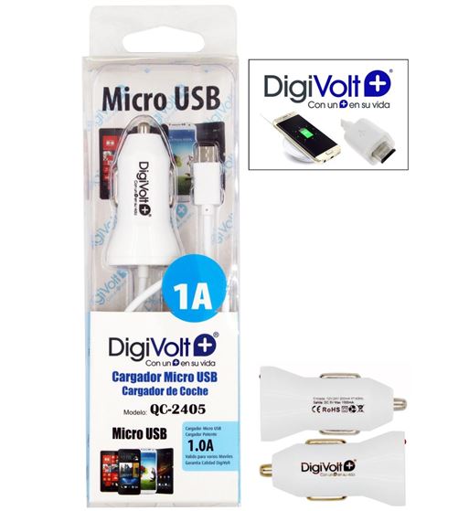 Digivolt cargador micro usb 12v coche qc-2405 - QC-2405