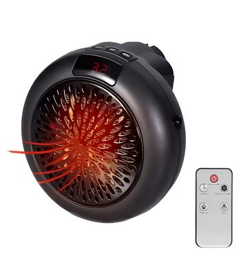 Calefactor de enchufe portátil con mando y temporizador 900w a-283 - A-283_NG