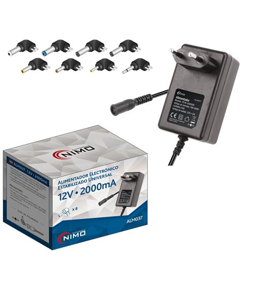 Nimo alimentador 12v 2000ma 24w alm-037 - ALM-037_A