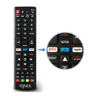 Spark mando tv a distancia compatible con lg s-9rc/4 - S-9RC4