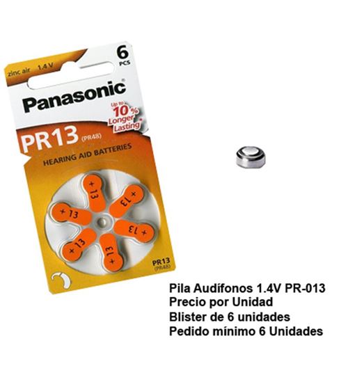 Pila audífonos 1.4v pr-013 blíster de 6 - PR-013