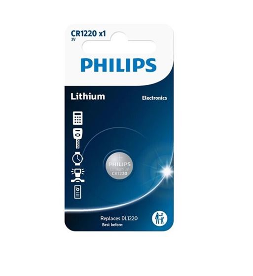 Pila de botón litio cr-1220 3v blíster de 1 pilia - CR-1220PH