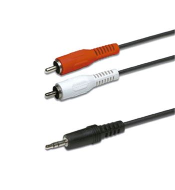 Cable jack 3.5 a 2 rca 1.5mt wir326 av-1016 - CJ-2RCA