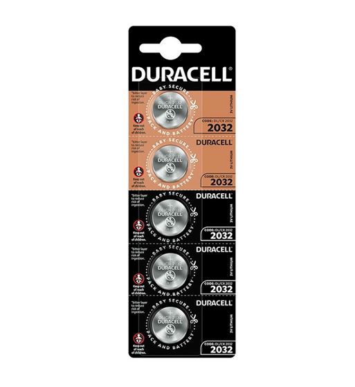 Duracell pila de botón litio 3v cr-2032 blíster de 5 - CR-2032_B5