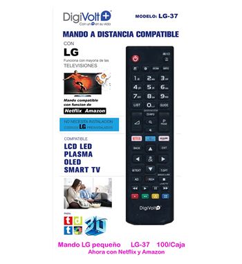 Digivolt mando universal para lg lg-37 - LG-37