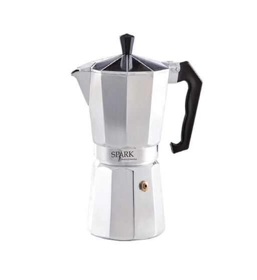 Spark cafetera italiana aluminio 9 tazas s-75em/9 - S-75EM-9