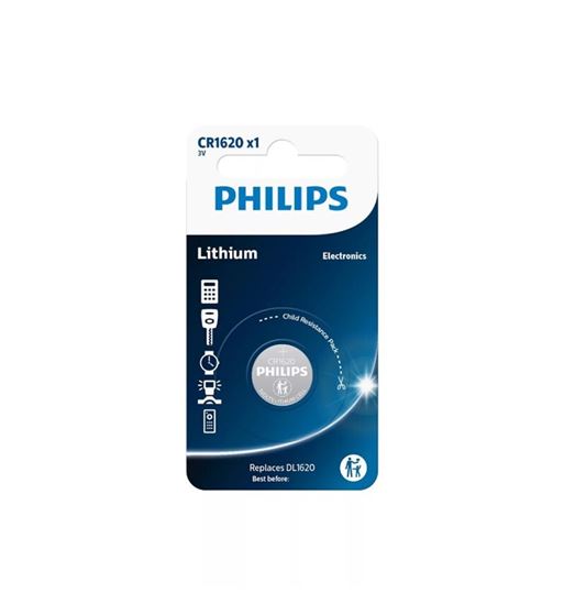 Pila de botón litio cr-1620 3v blíster de 1 pilia - CR-1620