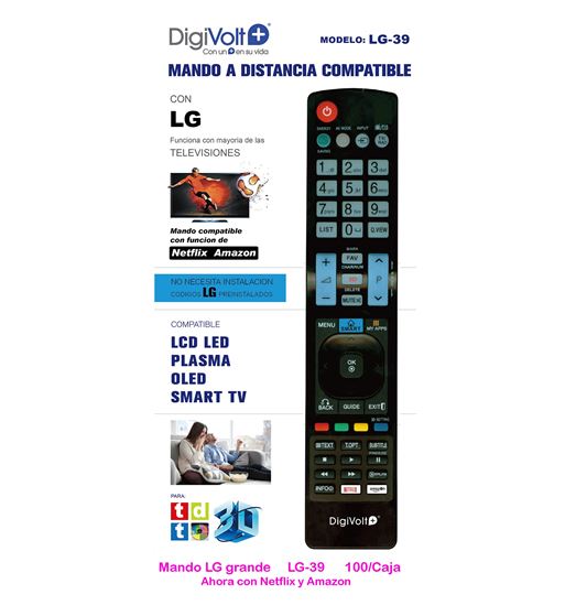 Digivolt mando universal para lg lg-39 - LG-39
