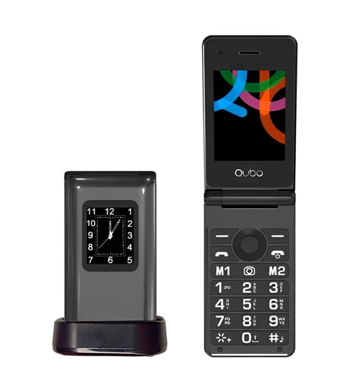 Qubo teléfono móvil senior 2,8" con base de carga x-28bkc x28c - X-28BKC