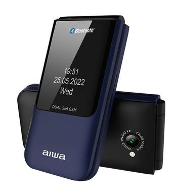 Aiwa teléfono móvil flip senior multifunción 2.4" azul fp-24bl - FP-24BL_B02