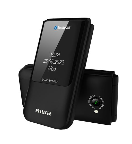 Aiwa teléfono móvil senior 2.4" flip phone negro fp-24 - FB-24_1