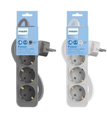 Philips alrgador de corriente 1.5m 3 tomas con interruptor chp-2134 - CHP-2134