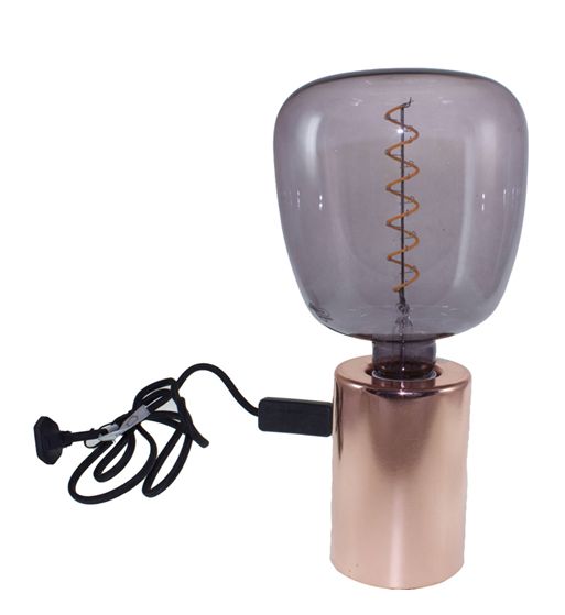 Lámpara pirámide de mesa ambar 60v 7064 - 7064