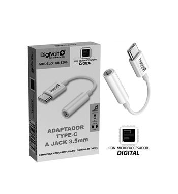 Digivolt adaptador tipo c a jack 3.5 hembra cb-8266 - CB-8266
