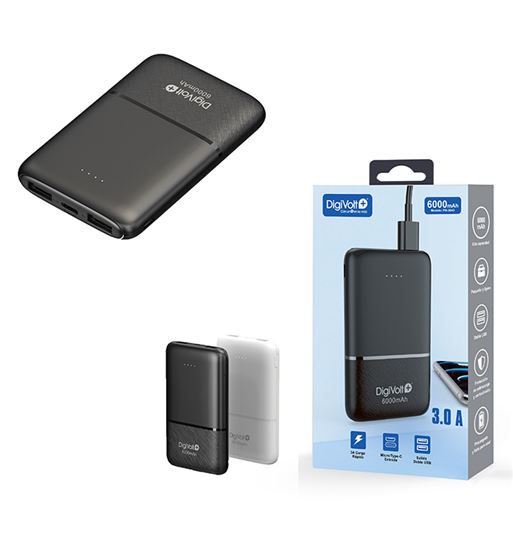 Digivolt power bank 6000 mah 3.0a tipo c pb-3043 - PB-3043