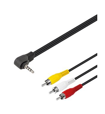 Cable jack a 3 rca audio y video wir275 - WIR-275
