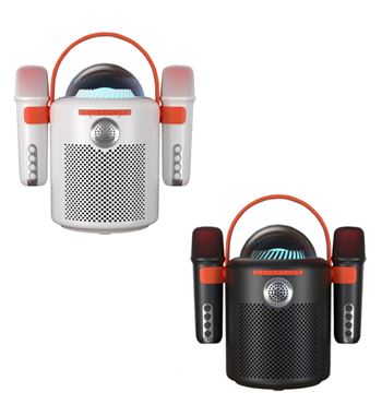 Altavoz karaoke bluetooth + 2 mic. inalámbricos con cambiador de voz y-11 - Y-11