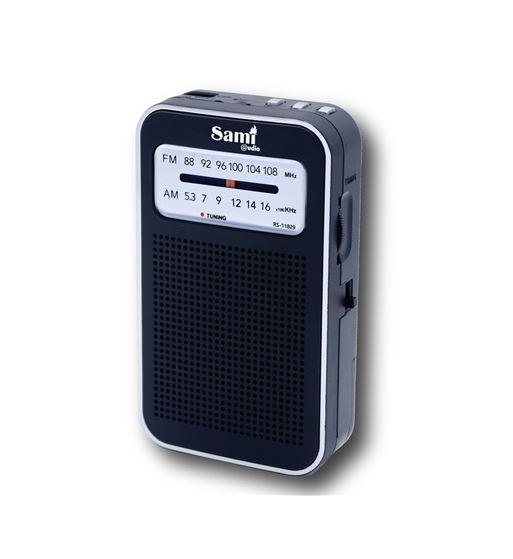 Sami radio portátil vertical 2 bandas a bateria bt/usb/micro usb rs-11829 - RS-11829