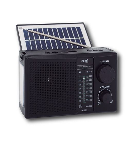 Sami radio multimedia 3 bandas carga solar ac/dc bt/usb/micro usb rs11822 - RS-11822