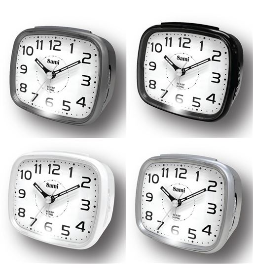 Sami despertador mediano silencioso luz led blanca s-9996 - S-9996