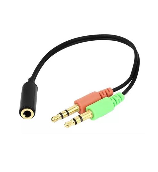 Sanda cable adaptador sonido imagen jack 3.5mm h a 2x jack 3.5m m sd-8048 - SD-8048