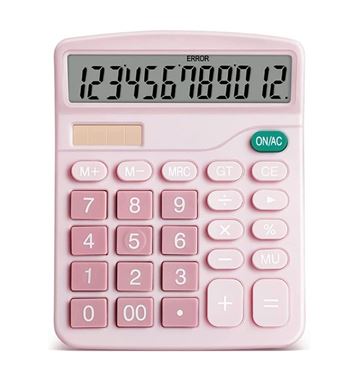 M2 tec calculadora de mesa 12 dígitos doble potencia pantalla lcd ab-j125 - AB-J125
