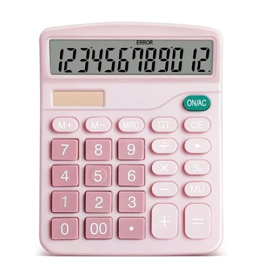 M2 tec calculadora de mesa 12 dígitos doble potencia pantalla lcd ab-j125 - AB-J125