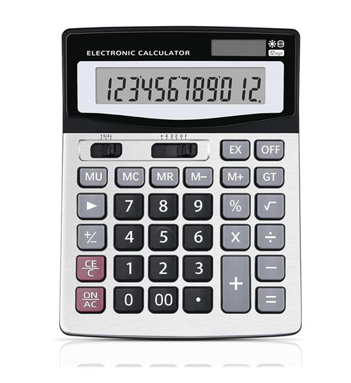 M2 tec calculadora 12 dígitos doble potencia selector de redondeo ab-j138 - AB-J138